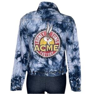 Members Only Looney Tunes tie dye jacket NWT small